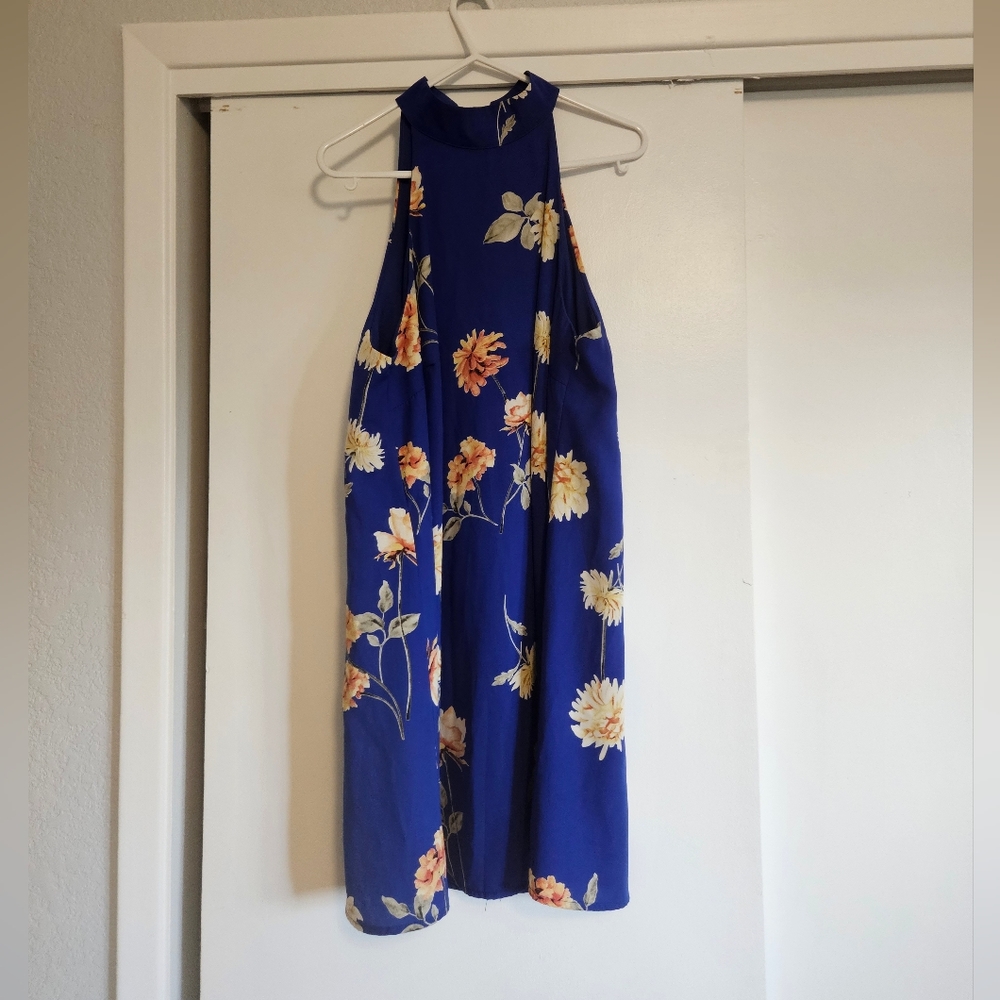 Lulu’s Darling Dearest floral swing dress large